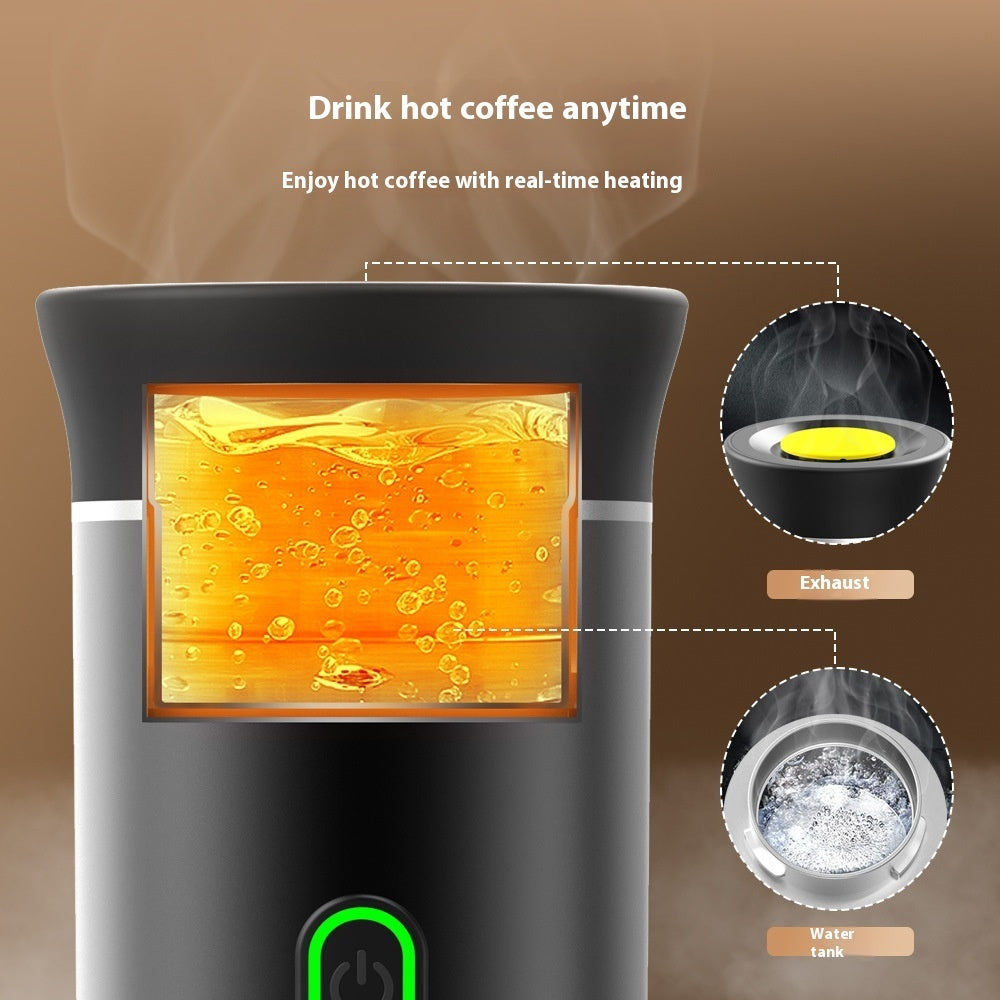 Portable Capsule Coffee Machine Electric Small Wireless Heating Kitchen Gadgets