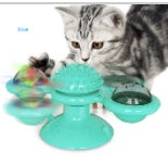 Cat Rotating Windmill Multi-Function Toys Itch Scratching Device Teeth Shining Toy