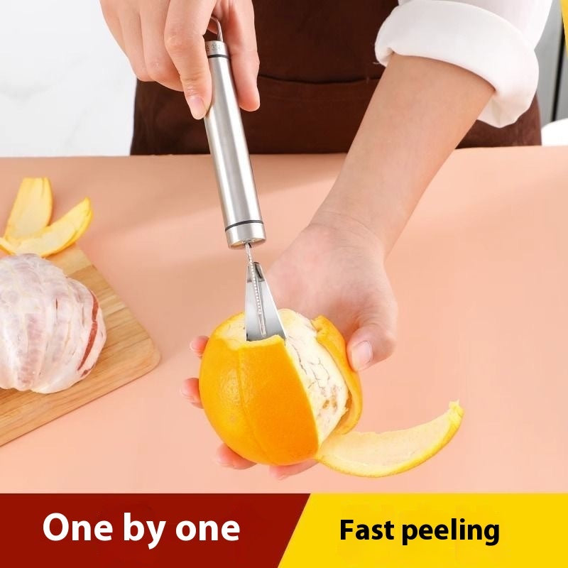 Orange-peeling Device Stainless Steel Household Peeling Kitchen Gadgets