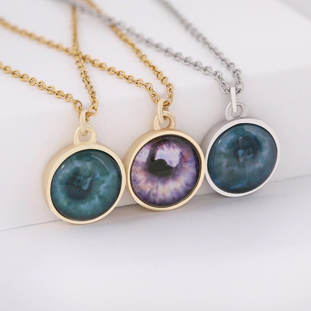 Custom Iris Necklace Add Eye Photo As A Unique Gift For Loved Ones