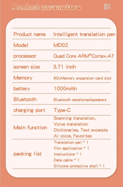 Multi-language Scanning Pen Translating Machine