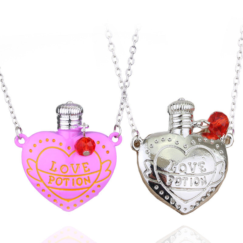 Fashion Necklace Love Poison Love Pill Bottle Pendant Valentines Day Gift