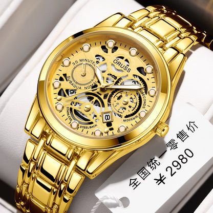 Quartz Watch Automatic Movement Hollow