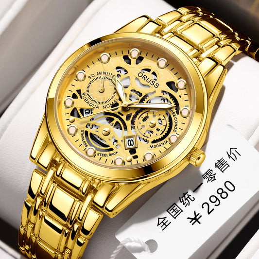 Quartz Watch Automatic Movement Hollow