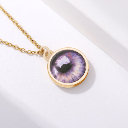 Custom Iris Necklace Add Eye Photo As A Unique Gift For Loved Ones