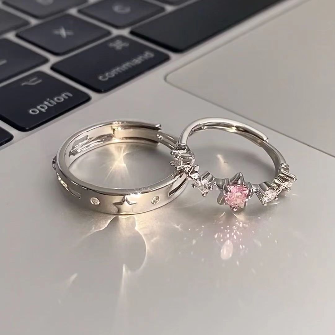 Campus Student XINGX Couple's 925 Plated Ring