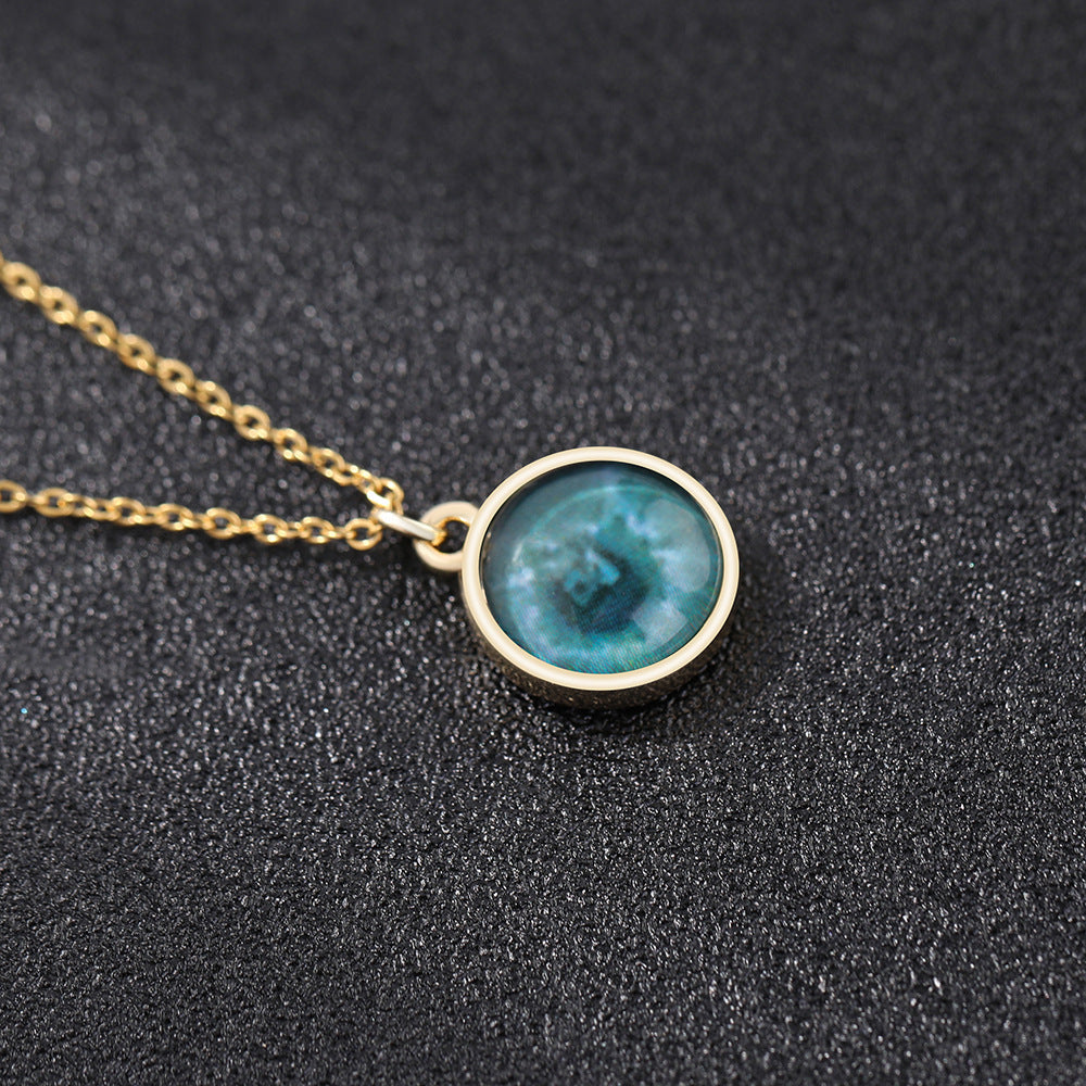 Custom Iris Necklace Add Eye Photo As A Unique Gift For Loved Ones