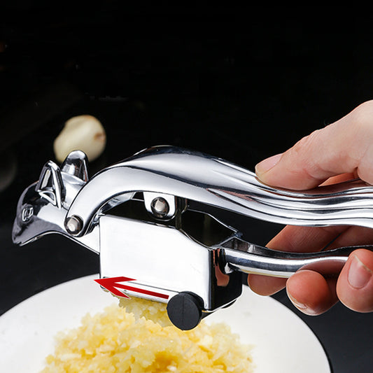 Home Kitchen Squirrel Manual Zinc Alloy Garlic Press