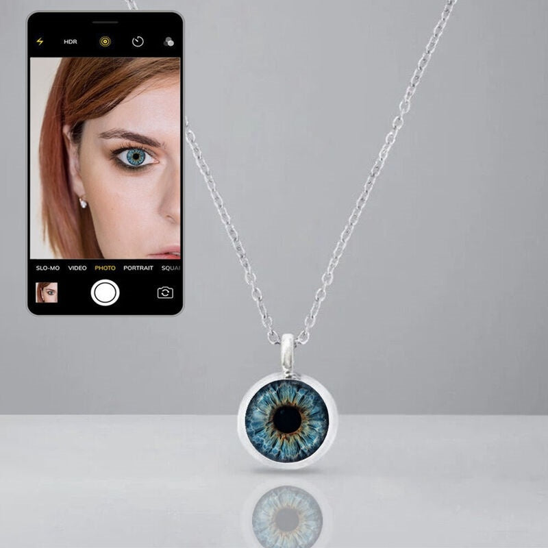 Custom Iris Necklace Add Eye Photo As A Unique Gift For Loved Ones